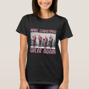 T-shirt Rendre Noël super à nouveau drôle Père Noël Trump