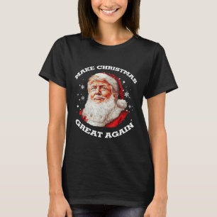 T-shirt Rendre Noël super Père Noël amusant Trump Noël