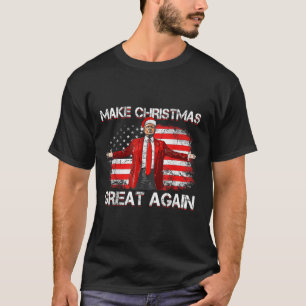 T-shirt Rendre Noël super Père Noël amusant Trump Noël