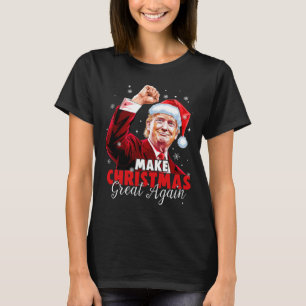 T-shirt Rendre Noël super Père Noël amusant Trump Noël