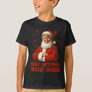 T-shirt Rendre Noël super Père Noël amusant Trump Noël