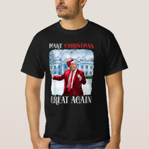 T-shirt Rendre Noël super Père Noël amusant Trump Noël