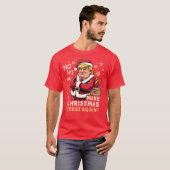 T-shirt Rendre Noël super | Trump Santa Claus Red (Devant entier)