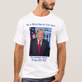 T-shirt Rendre sa grandeur à l'Amérique avec Trump 2025