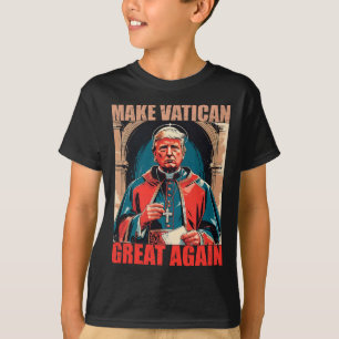 T-shirt Rendre sa grandeur au Vatican - Le pape Trump mème