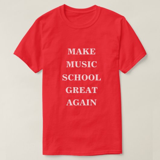 T-shirt Rendre sa musique à l'école (Design devant)