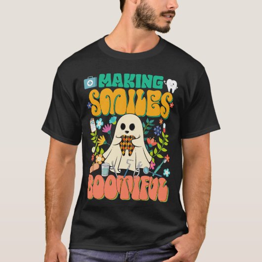 T-shirt Rendre souriants Botitieux Joli Halloween Dentaire (Devant)