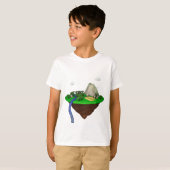 T-shirt rendu 3d poly bas polygone (Devant entier)