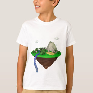 T-shirt rendu 3d poly bas polygone