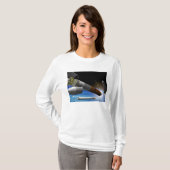 T-shirt Rendu d'artiste d'une fusée de transport lourd (Devant entier)