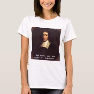 T-shirt Rene Descartes Je Pense Donc Je Suis Citation