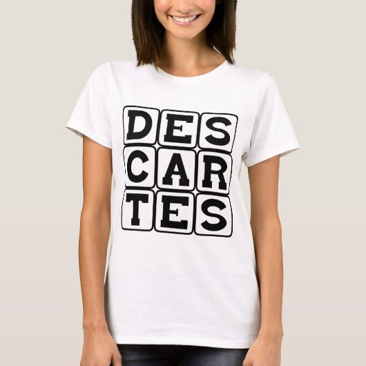 T-shirt Rene Descartes, Philosophe (Devant)
