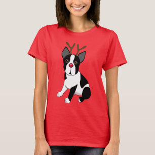 T-shirt Renne de Boston Terrier