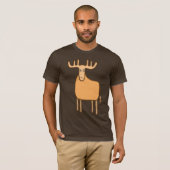 T-shirt renne de caribou d'orignal (Devant entier)