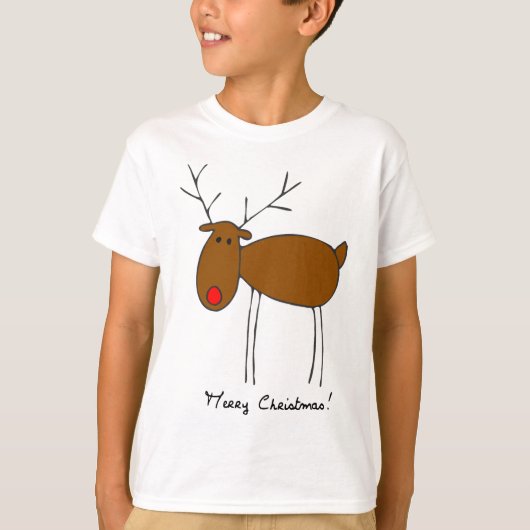 T-shirt Renne de Joyeux Noël (Devant)