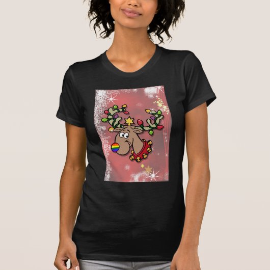 T-shirt Renne de Noël (Devant)