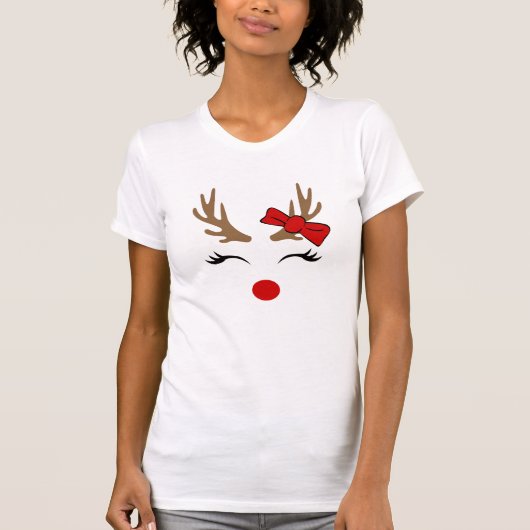 T-shirt renne de Noël (Devant)