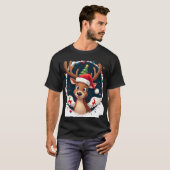 T-shirt renne de Noël (2) (Devant entier)
