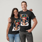 T-shirt renne de Noël (2) (Unisexe)
