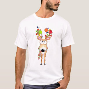 T-shirt Renne de Noël de pickleball