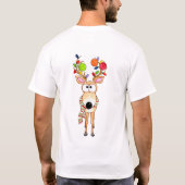 T-shirt Renne de Noël de pickleball (Dos)