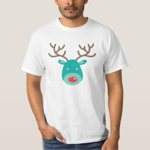 T-shirt Renne de Rudolf d'illustration de bande dessinée