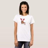 T-shirt Renne de teckel (Devant entier)
