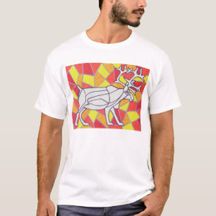 T-shirt Renne sur le verre souillé