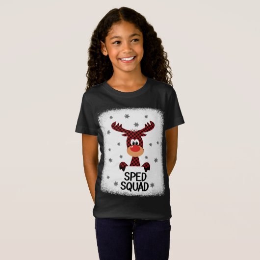 T-Shirt Rennes de l'équipe enseignant blanchie SPEED Noël  (Devant entier)