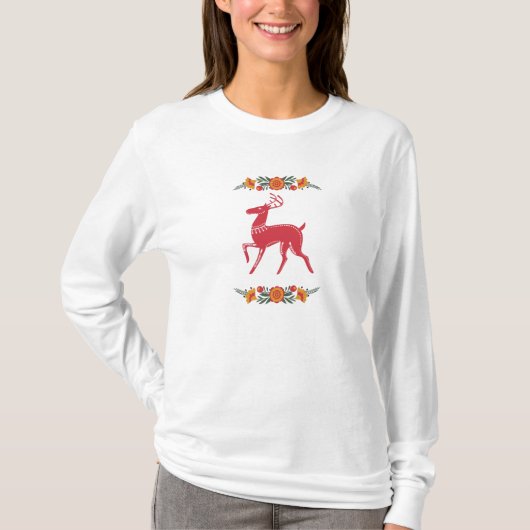 T-shirt Rennes scandinaves rouges (Devant)