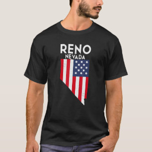 T-shirt Reno Nevada USA State America Travel Nevadan