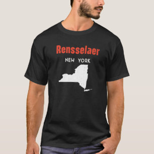 T-shirt Rensselaer New York États-Unis Amérique Voyage New