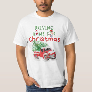 T-shirt Rentrer en voiture pour Noël, Joyeux Noël, Noël 