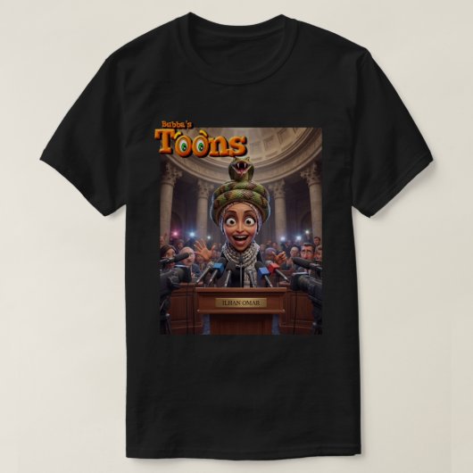 T-SHIRT REP. ILHAN OMAR (D) MN - EST UN SERPENT (Design devant)