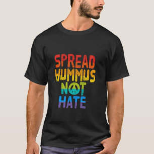 T-shirt Répandre Houmous Pas De Haine Vegan Végétalien Vég