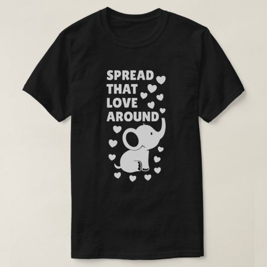 T-shirt Répandre l'amour partout (Design devant)