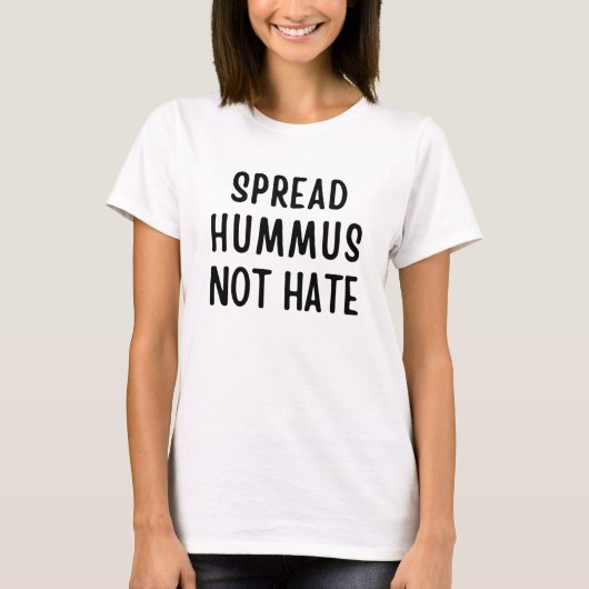 T-shirt Répandre Le Hummus Pas La Haine (Devant)