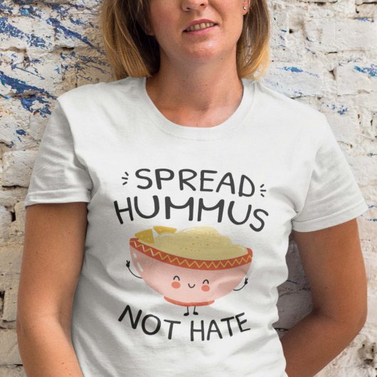 T-shirt Répandre Le Hummus Pas La Haine