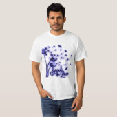 T-shirt Répandre Les Dandelions Amoureux et les libellules (Devant entier)