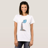 T-shirt Répandre les potins (Devant entier)