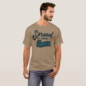 T-shirt RÉPANDRE UN PEU D'AMOUR ami (Devant entier)