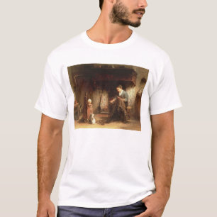 T-shirt Réparant les filets (huile sur le panneau)