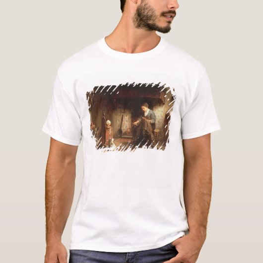 T-shirt Réparant les filets (huile sur le panneau) (Devant)
