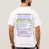 T-shirt Réparation d'ordinateur - Administrateur informati (Dos)