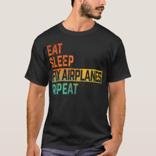 T-shirt Réparer l'aquarelle mécanique de l'avion