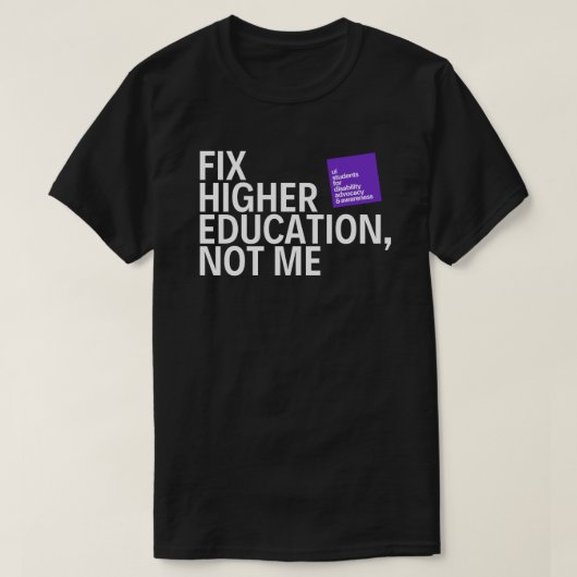 T-shirt "Réparez Ed, Not Me" Déclaration de l'UISDAA Tee (Design devant)
