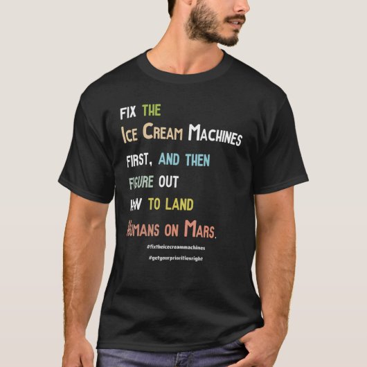T-shirt Réparez Les Machines À Crème De Glace Génie Scient (Devant)
