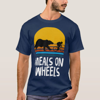 T-shirt Repas Sur Roues Drôle Cyclisme
