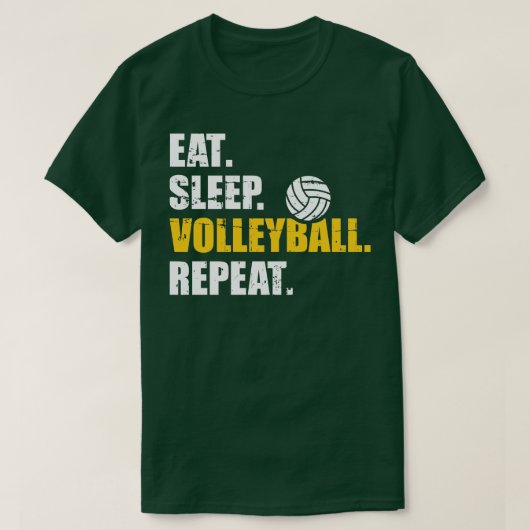T-shirt Répeat de volley-ball (Design devant)