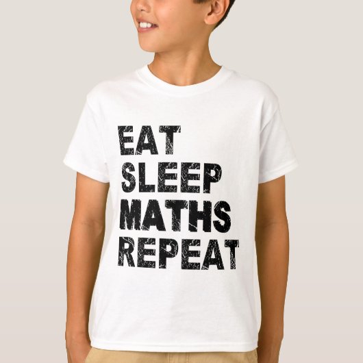T-shirt Répeat d'Eat Sleep (Devant)